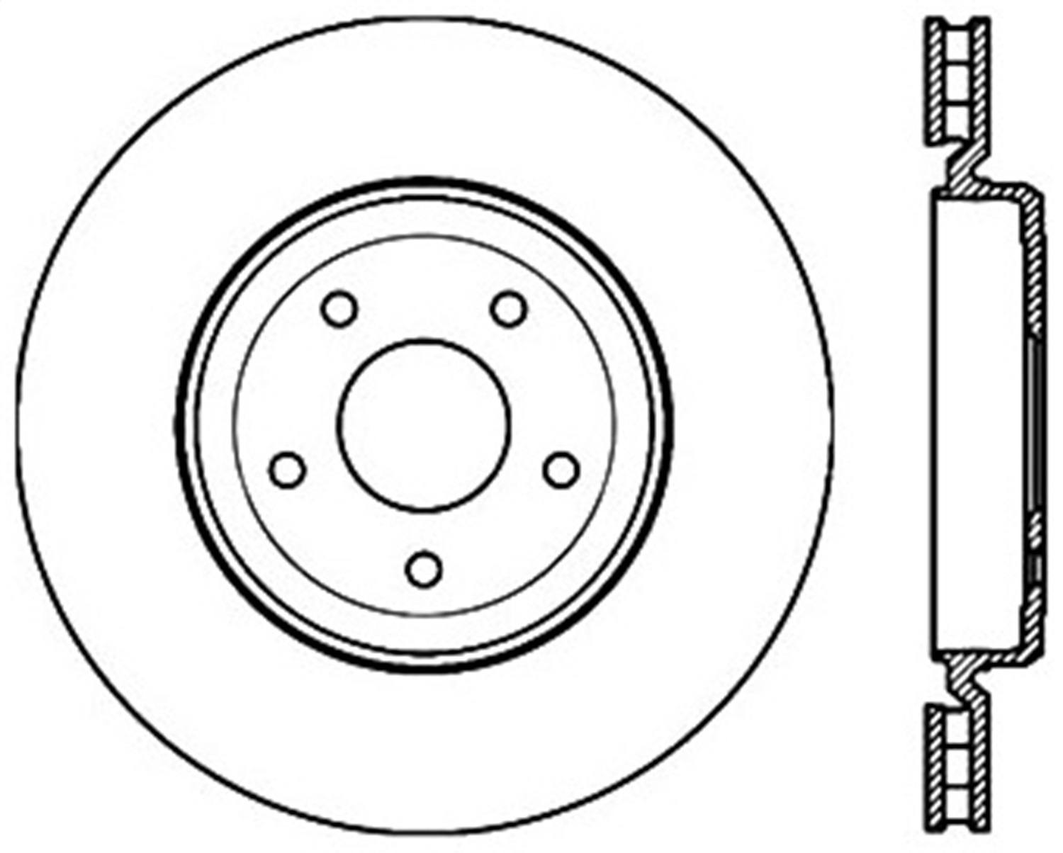StopTech 126.62103CSL Sport Cryo-Treated Slotted Disc Brake Rotor Fits Corvette