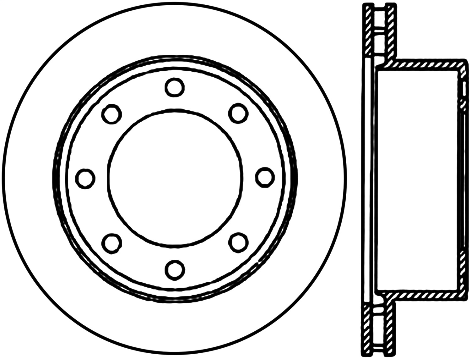 StopTech 126.65071CSL Sport Cryo-Treated Slotted Disc Brake Rotor