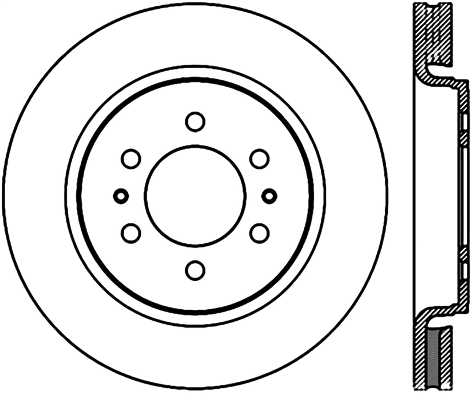 StopTech 126.65119CSL Sport Cryo-Treated Slotted Disc Brake Rotor