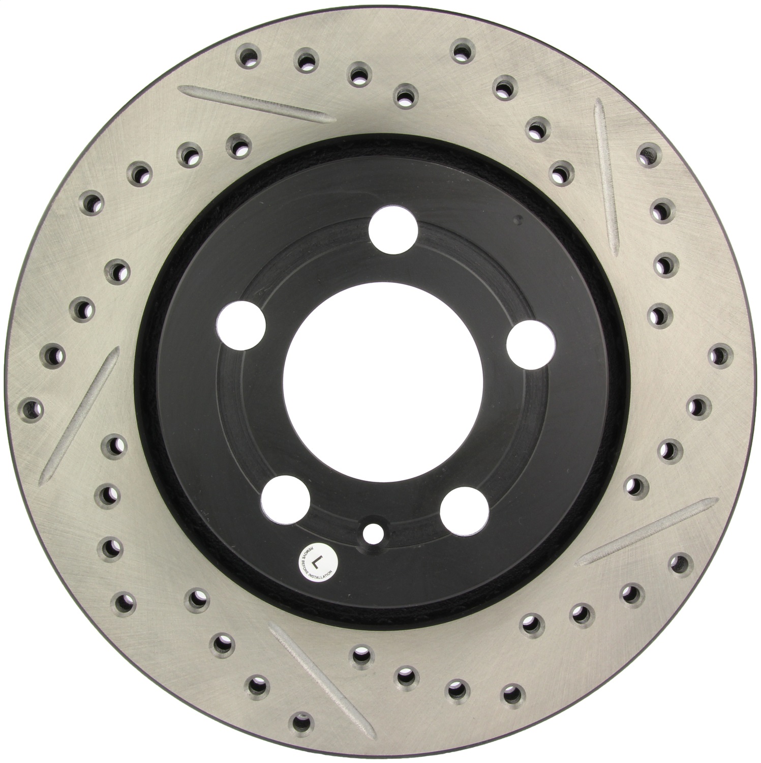 StopTech 127.33069L Sport Cross-Drilled And Slotted Disc Brake Rotor
