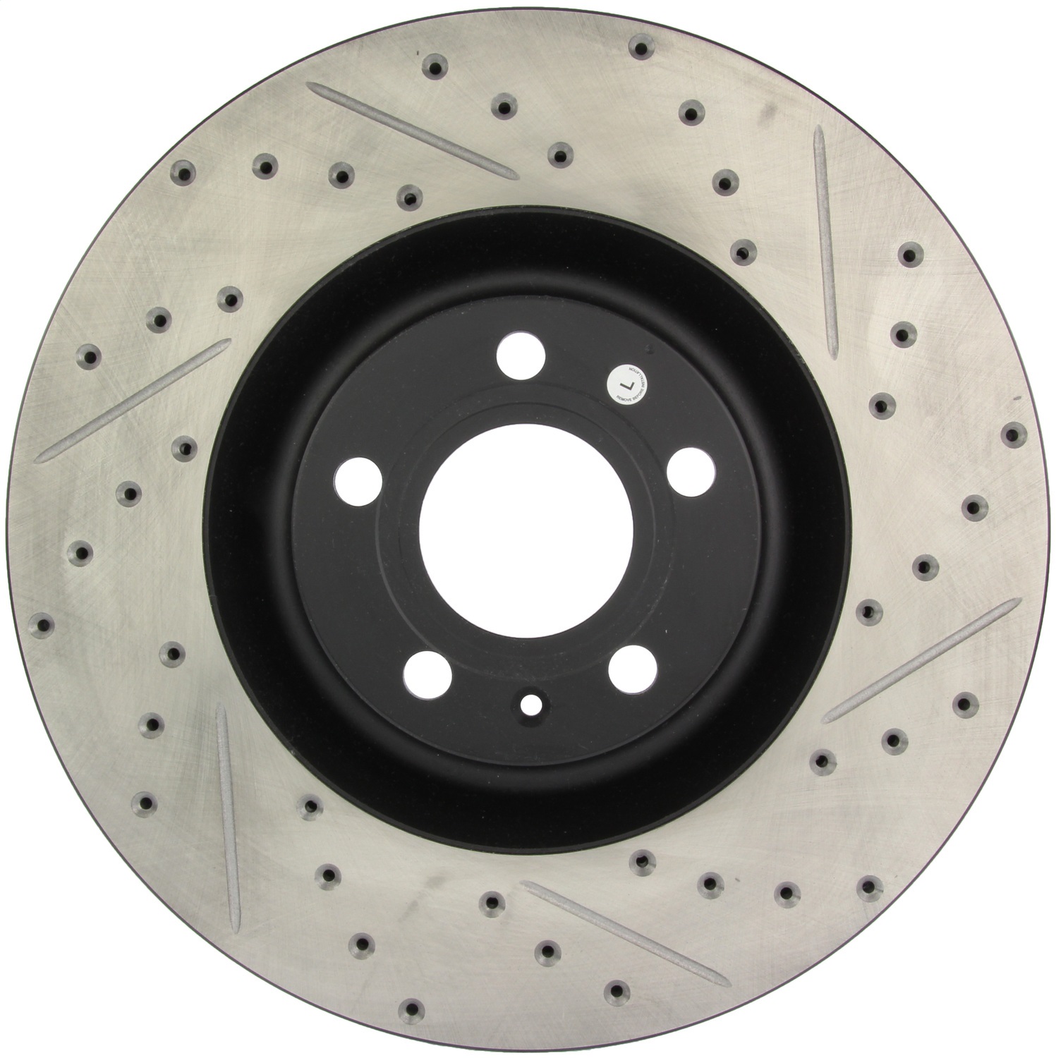 StopTech 127.33087L Sport Cross-Drilled And Slotted Disc Brake Rotor Fits S4