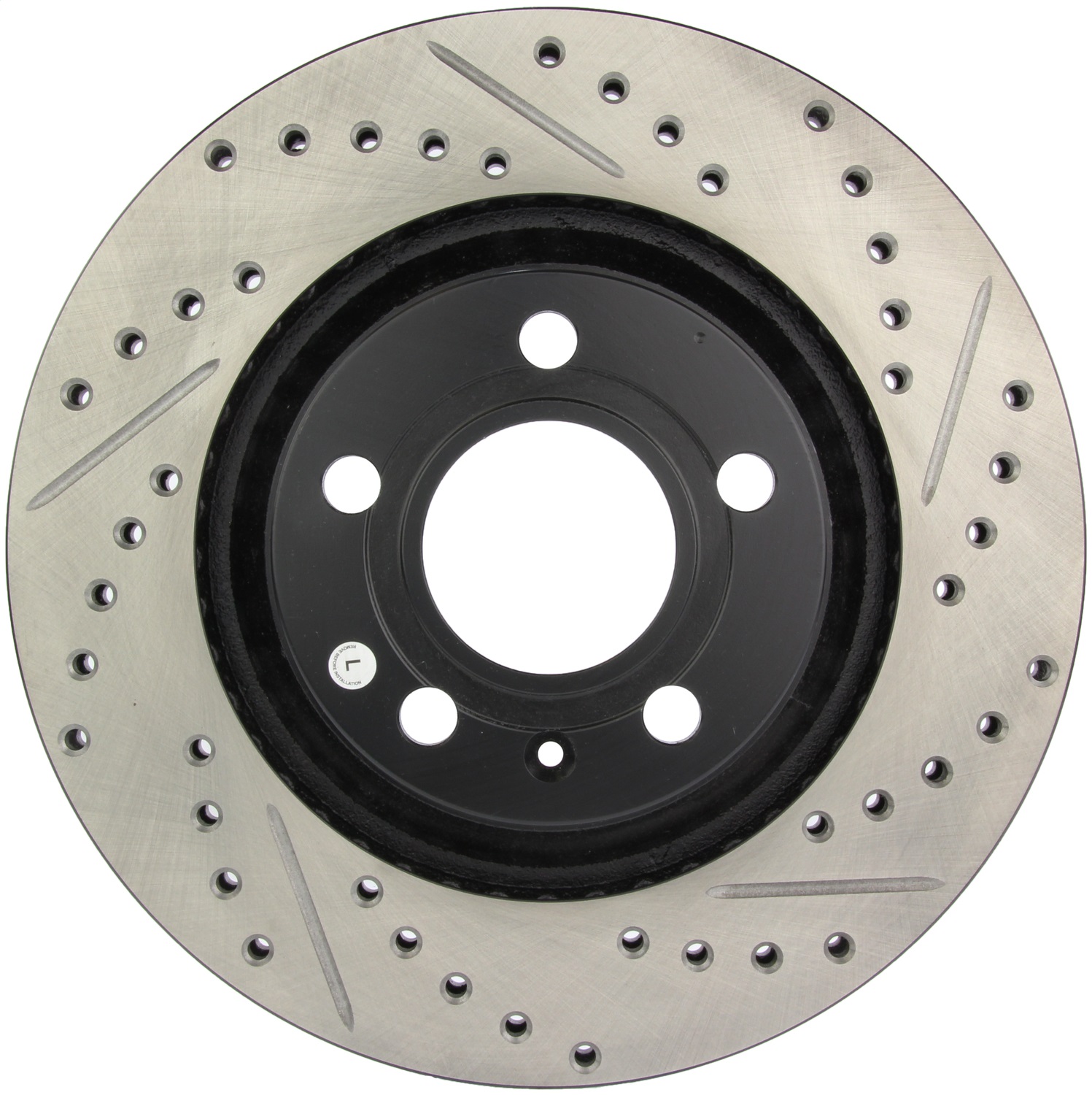 StopTech 127.33088L Sport Cross-Drilled And Slotted Disc Brake Rotor Fits S4