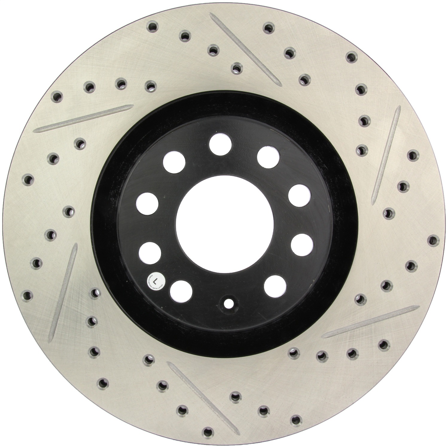 StopTech 127.33096L Sport Cross-Drilled And Slotted Disc Brake Rotor