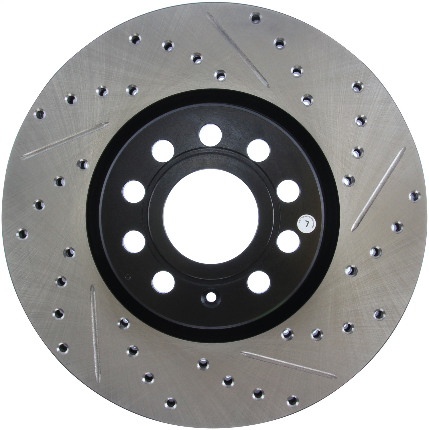 StopTech 127.33098L Sport Cross-Drilled And Slotted Disc Brake Rotor