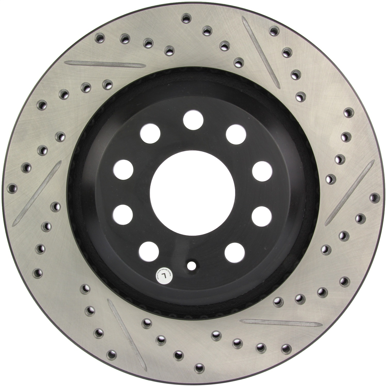 StopTech 127.33113L Sport Cross-Drilled And Slotted Disc Brake Rotor