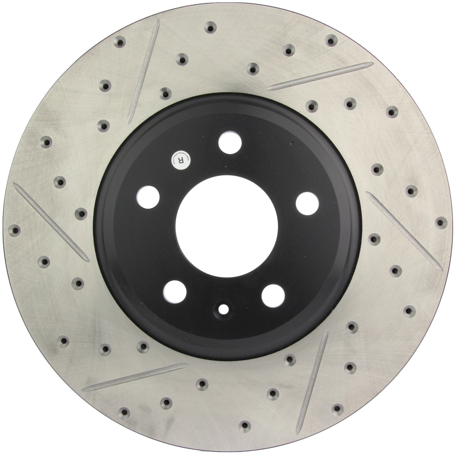 StopTech 127.33123R Sport Cross-Drilled And Slotted Disc Brake Rotor