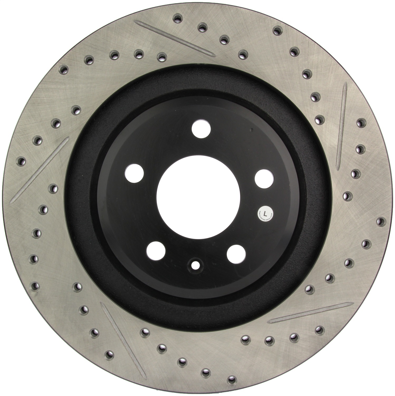 StopTech 127.33125L Sport Cross-Drilled And Slotted Disc Brake Rotor Fits S4 S5