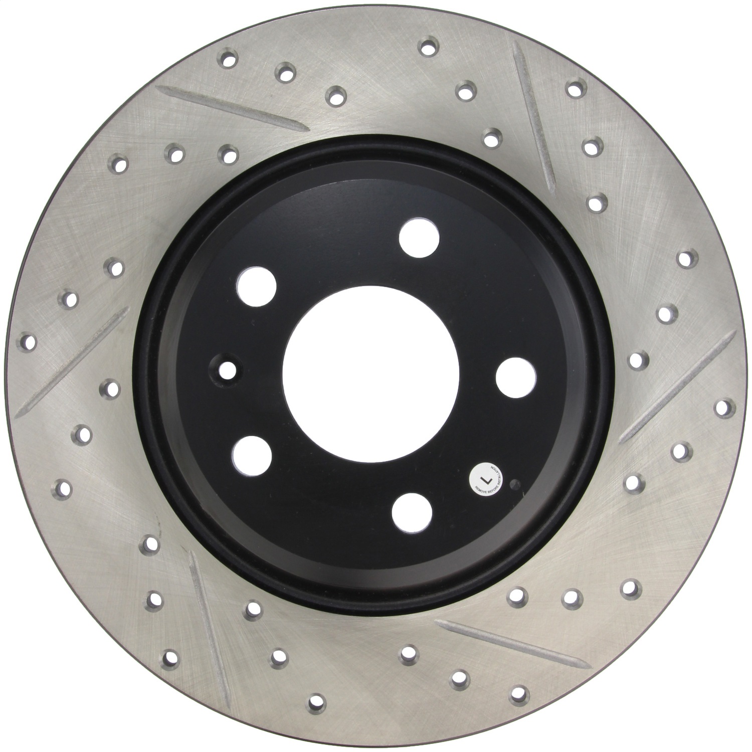 StopTech 127.33127L Sport Cross-Drilled And Slotted Disc Brake Rotor