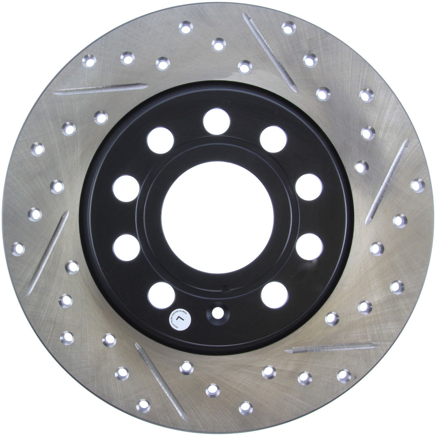 StopTech 127.33131L Sport Cross-Drilled And Slotted Disc Brake Rotor