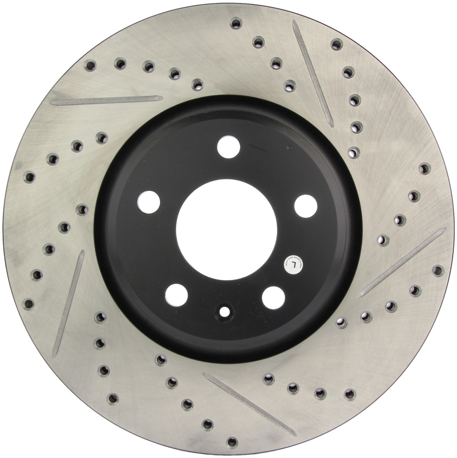StopTech 127.33136L Sport Cross-Drilled And Slotted Disc Brake Rotor