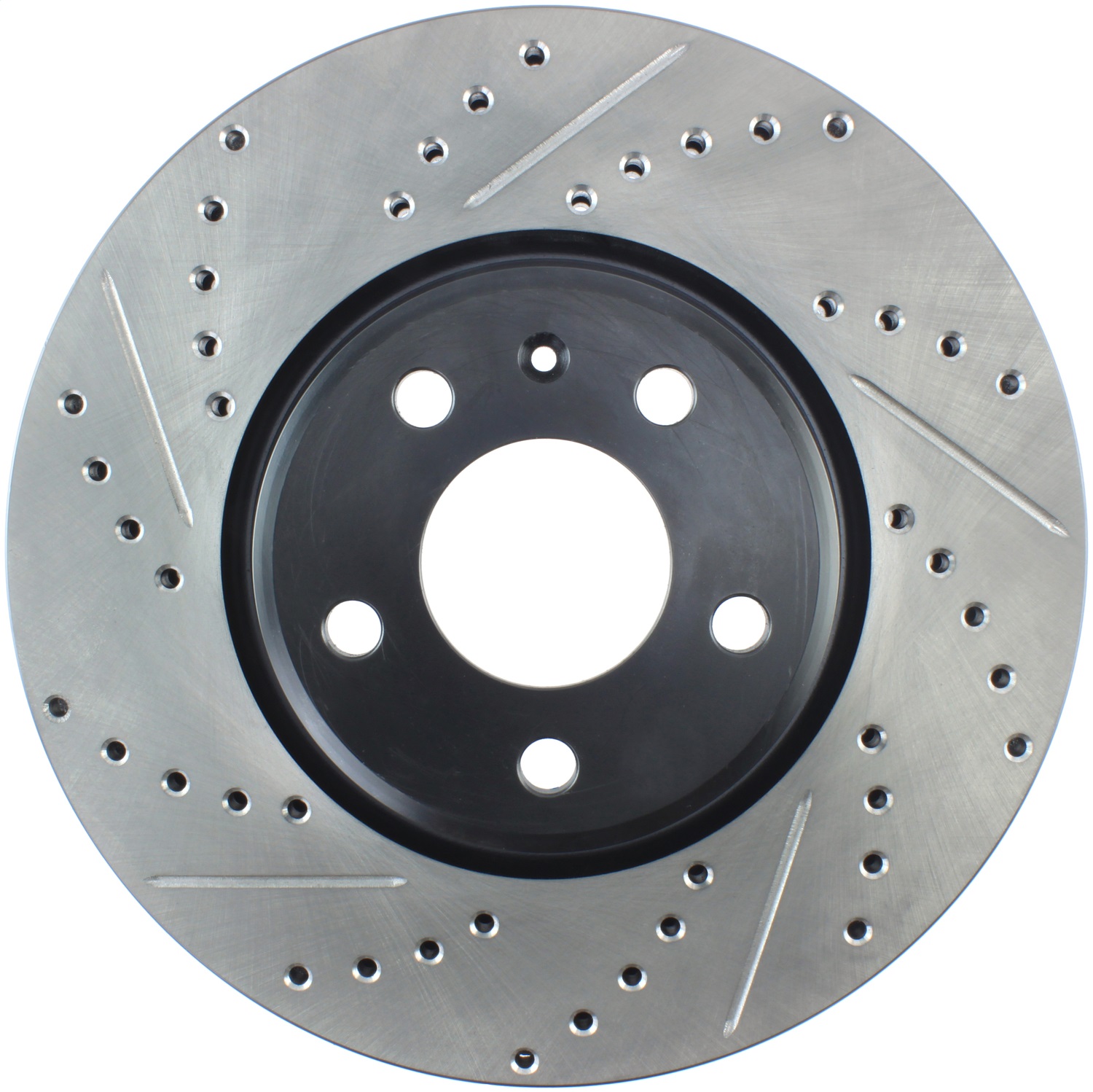 StopTech 127.33136R Sport Cross-Drilled And Slotted Disc Brake Rotor