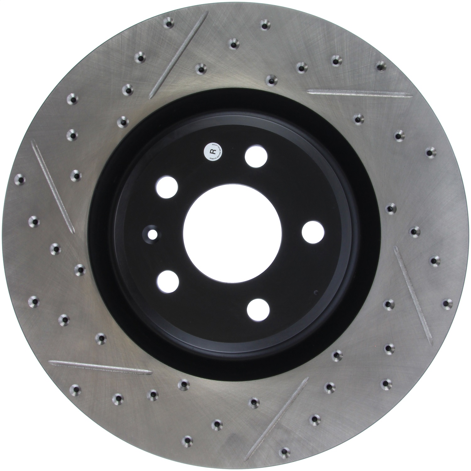 StopTech 127.33138R Sport Cross-Drilled And Slotted Disc Brake Rotor
