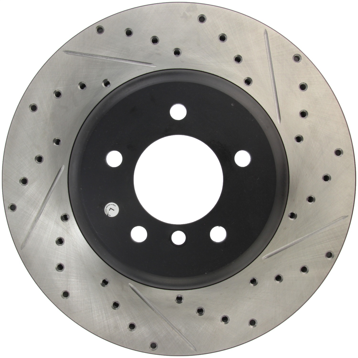 StopTech 127.34071L Sport Cross-Drilled And Slotted Disc Brake Rotor