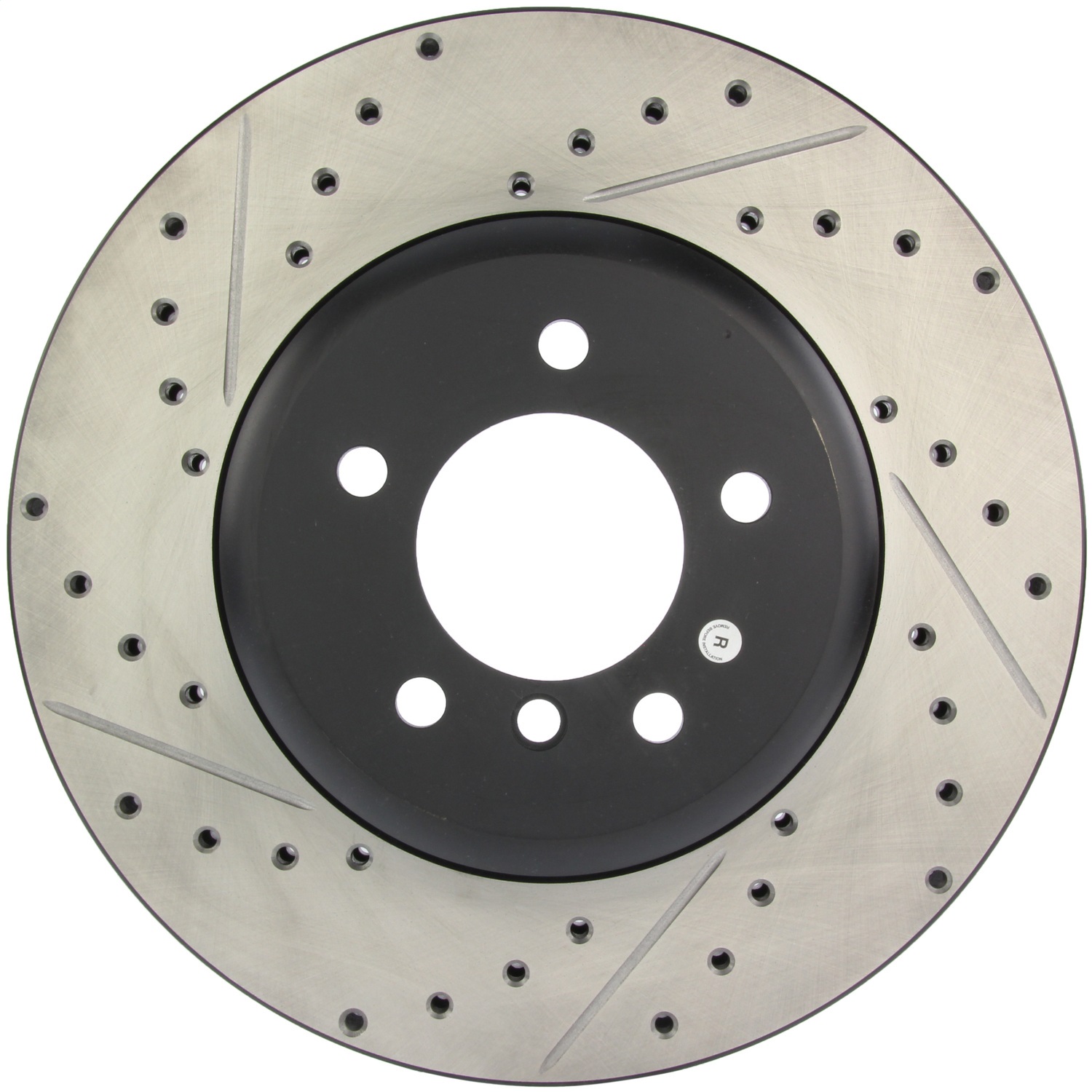 StopTech 127.34071R Sport Cross-Drilled And Slotted Disc Brake Rotor