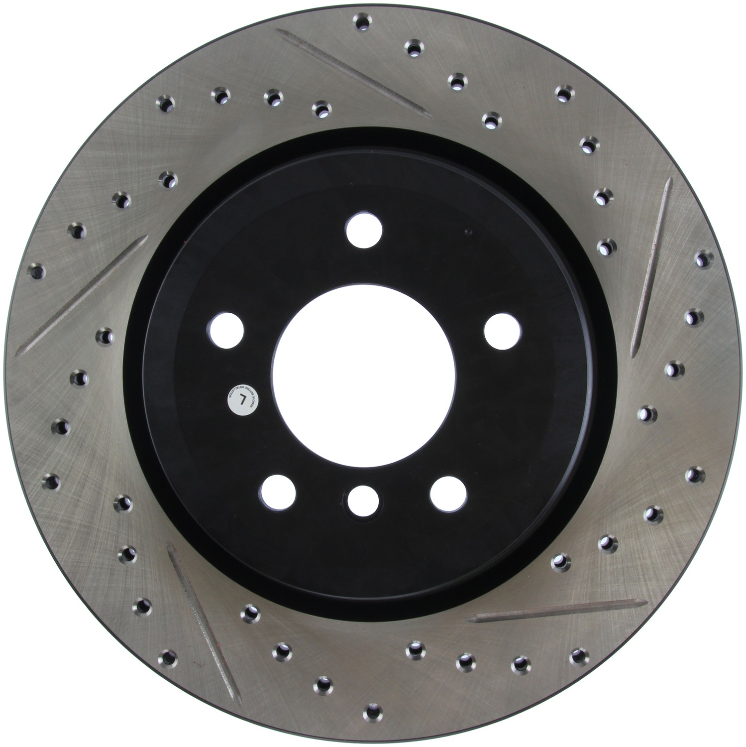 StopTech 127.34080L Sport Cross-Drilled And Slotted Disc Brake Rotor