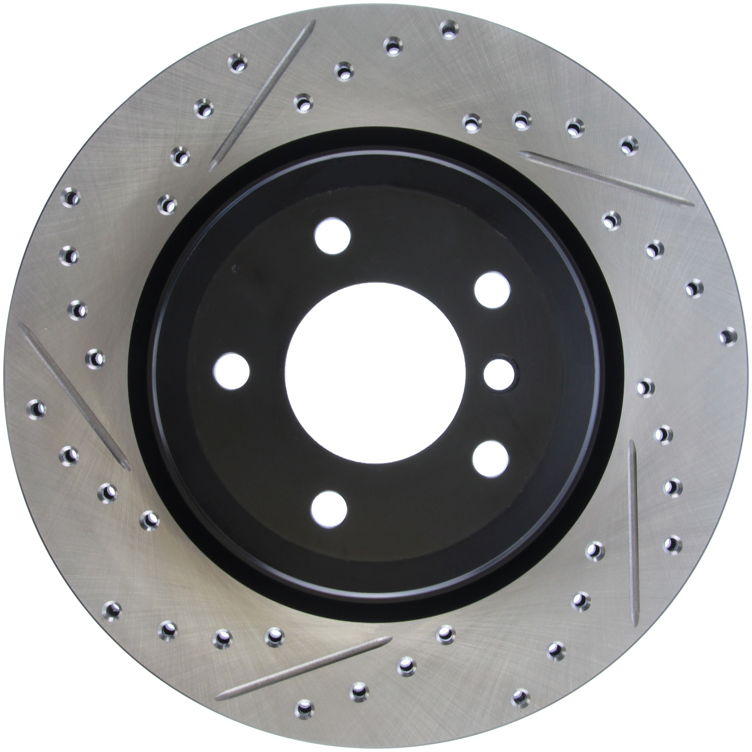 StopTech 127.34080R Sport Cross-Drilled And Slotted Disc Brake Rotor