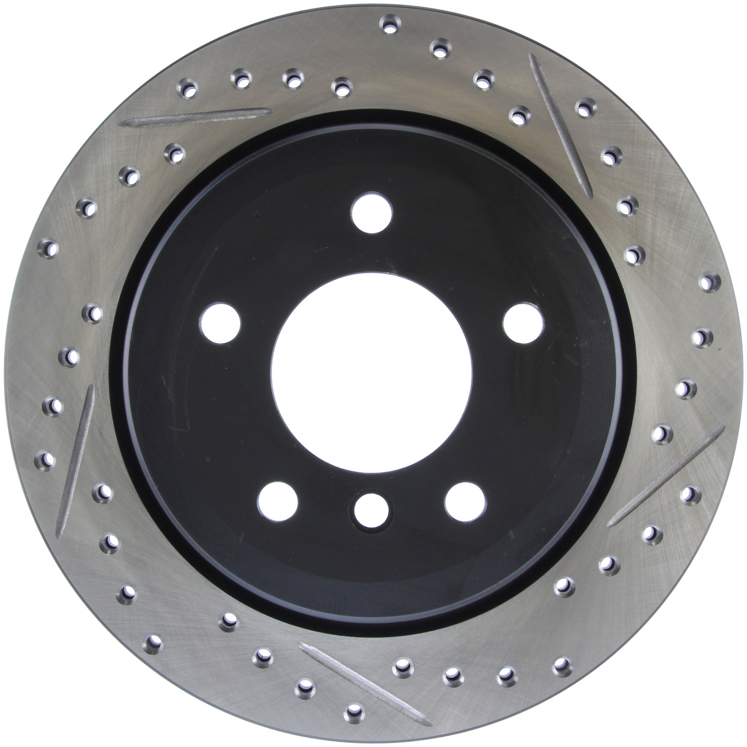 StopTech 127.34091L Sport Cross-Drilled And Slotted Disc Brake Rotor