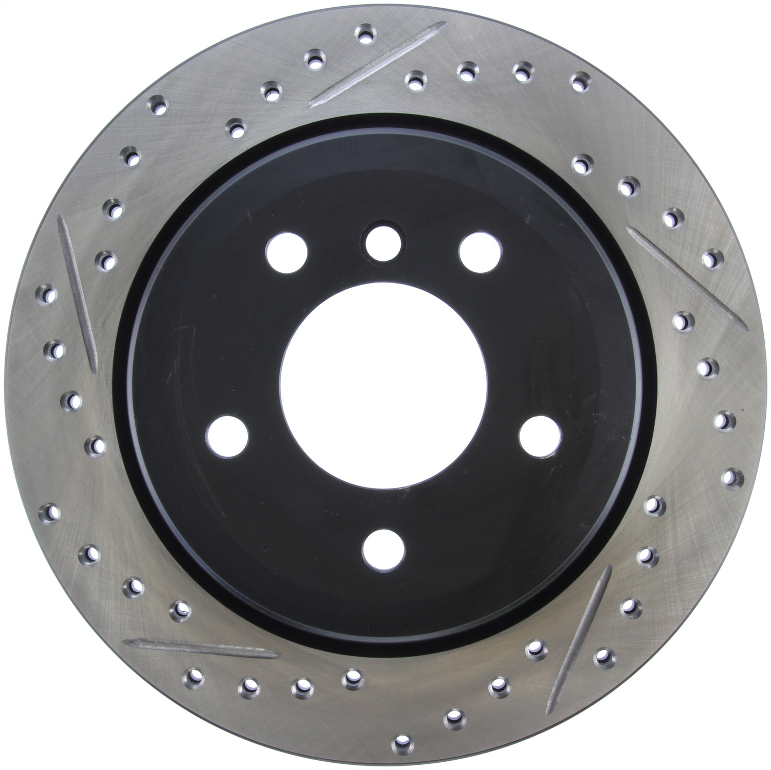 StopTech 127.34091R Sport Cross-Drilled And Slotted Disc Brake Rotor