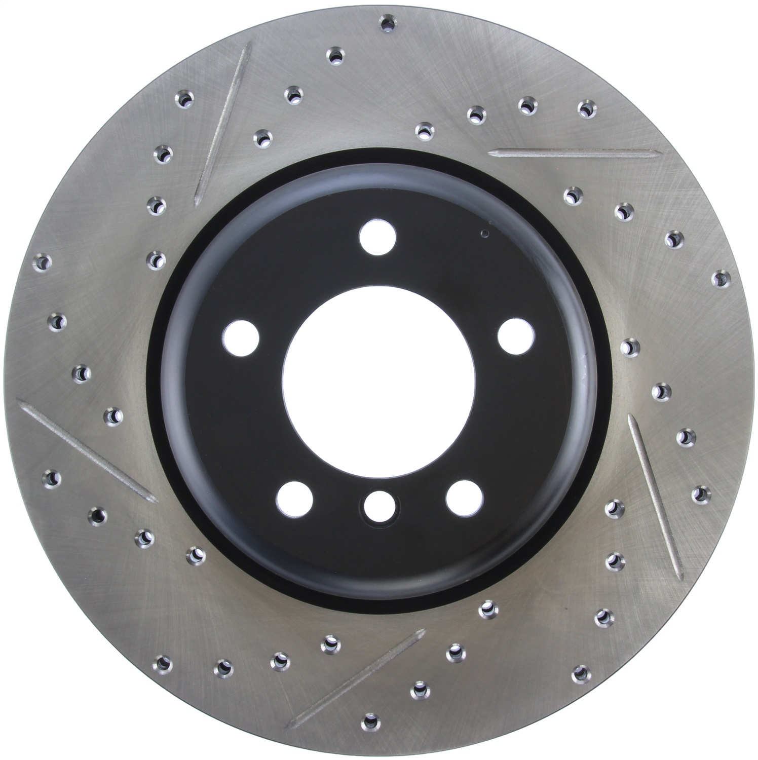 StopTech 127.34104R Sport Cross-Drilled And Slotted Disc Brake Rotor