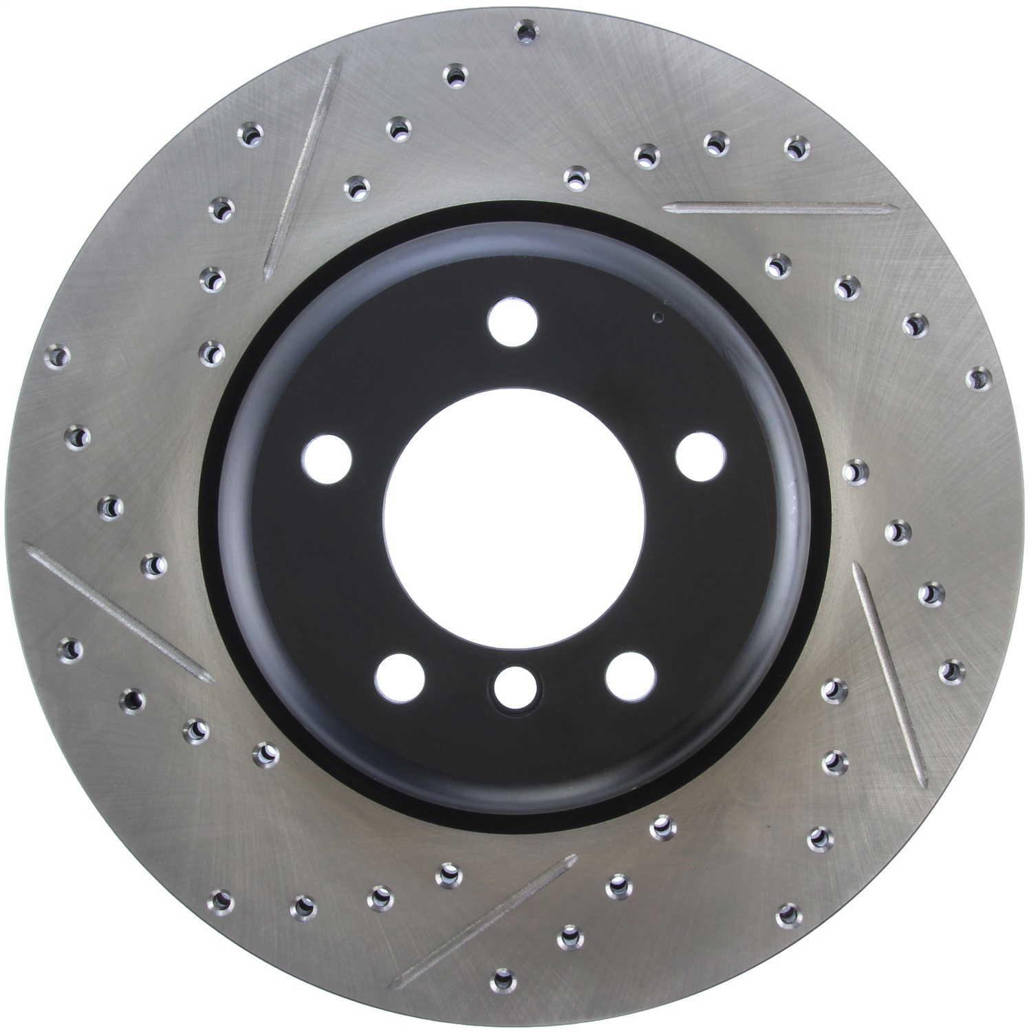 StopTech 127.34104R Sport Cross-Drilled And Slotted Disc Brake Rotor