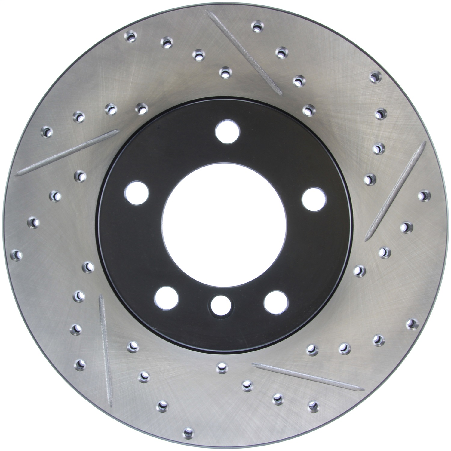 StopTech 127.34108L Sport Cross-Drilled And Slotted Disc Brake Rotor