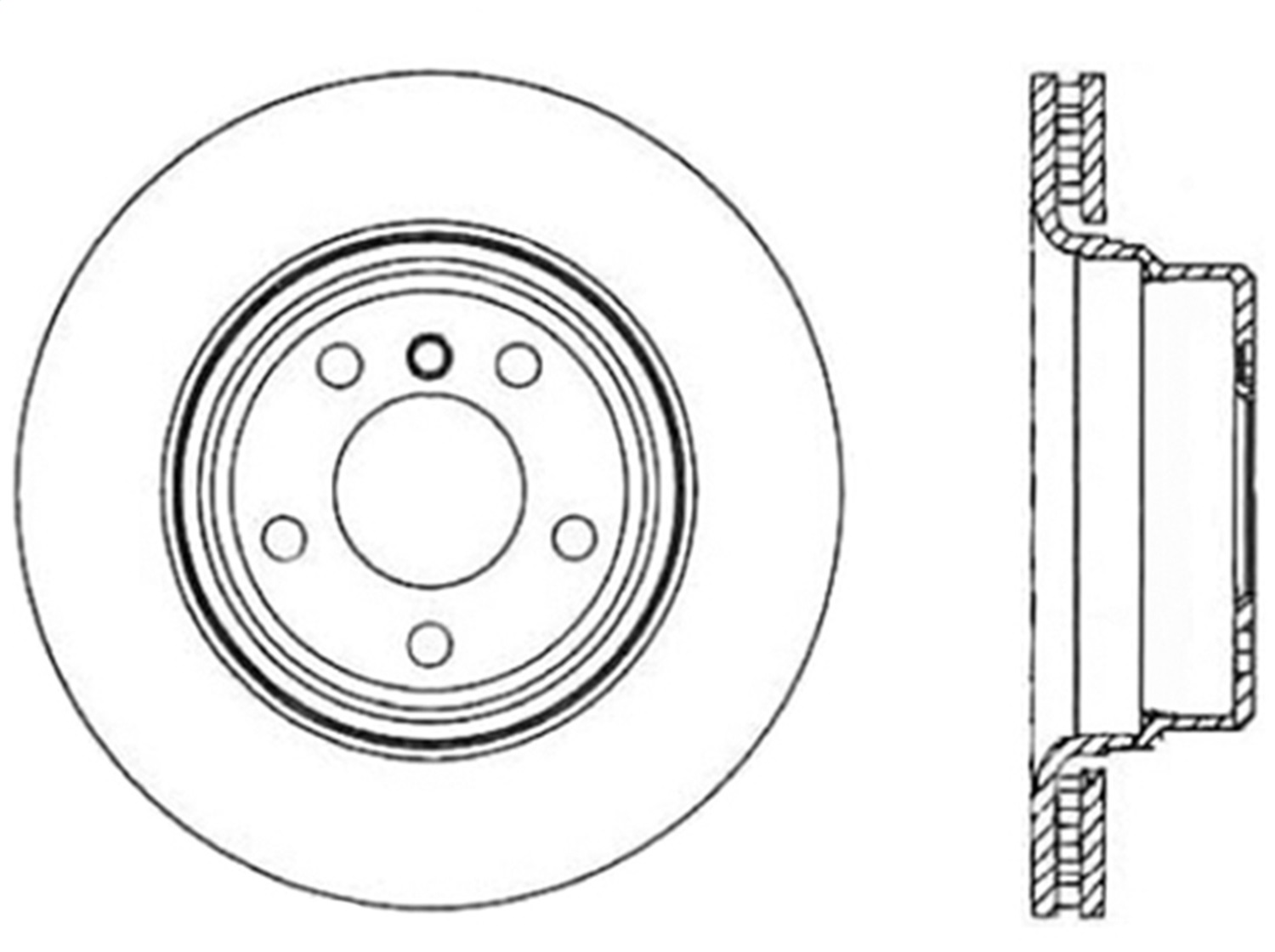 StopTech 127.34109R Sport Cross-Drilled And Slotted Disc Brake Rotor