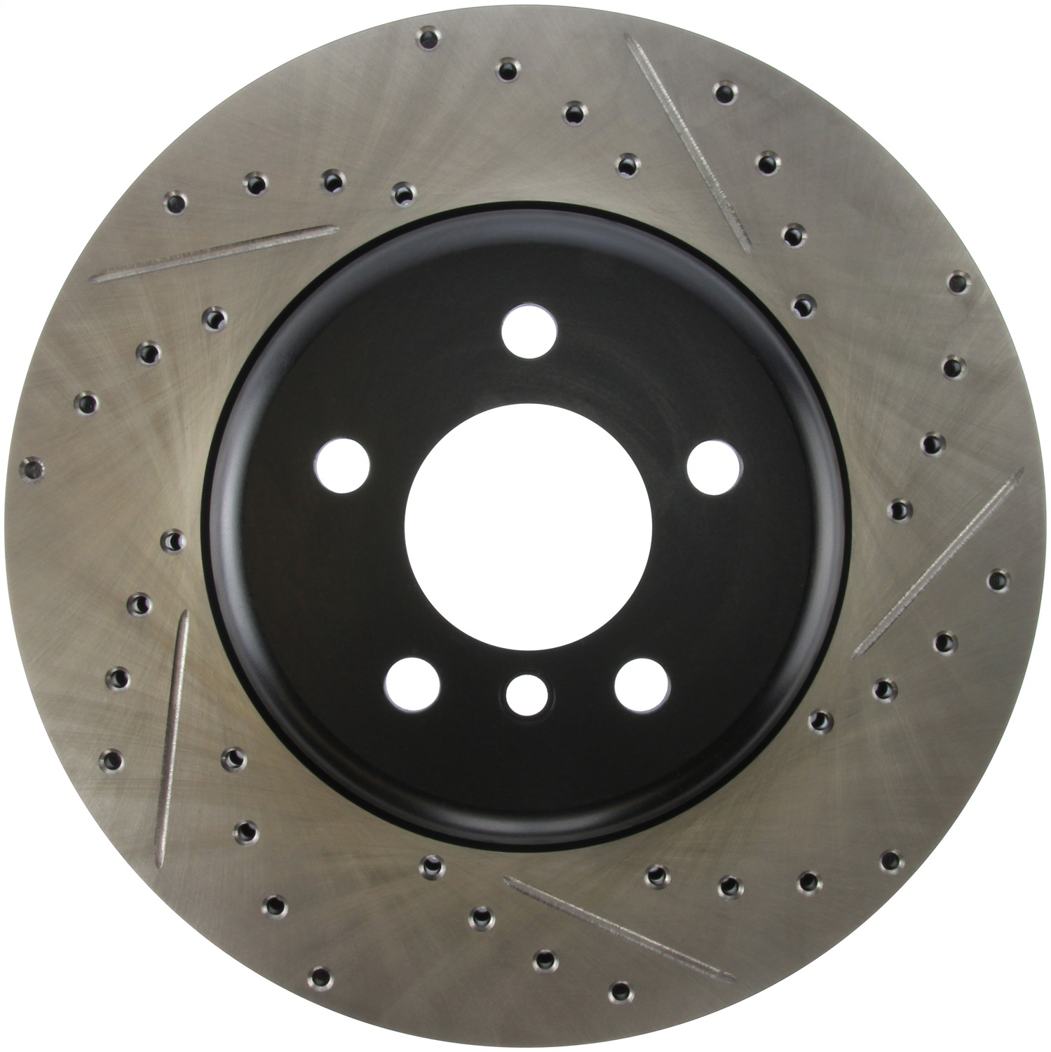 StopTech 127.34124L Sport Cross-Drilled And Slotted Disc Brake Rotor