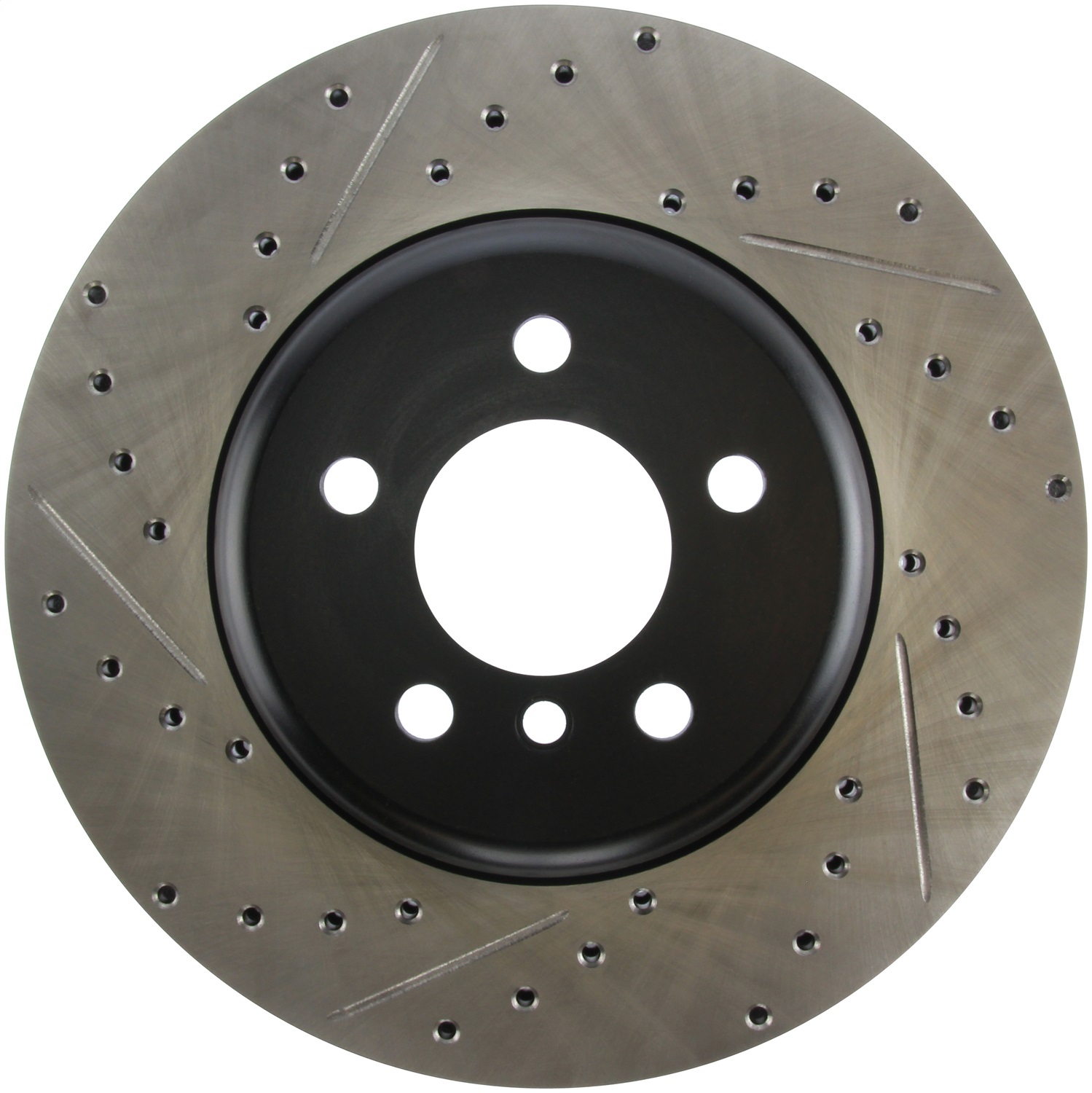 StopTech 127.34124R Sport Cross-Drilled And Slotted Disc Brake Rotor