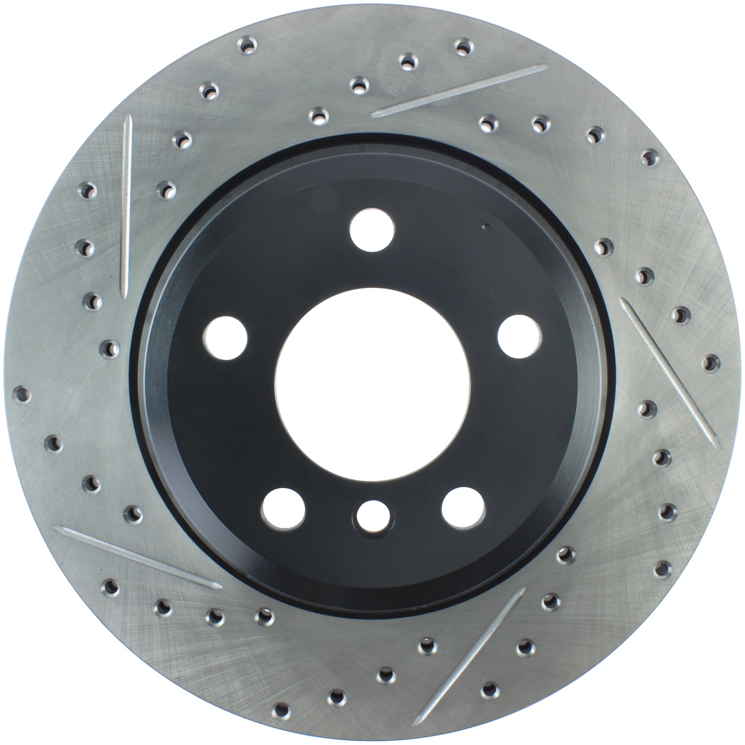 StopTech 127.34141R Sport Cross-Drilled And Slotted Disc Brake Rotor