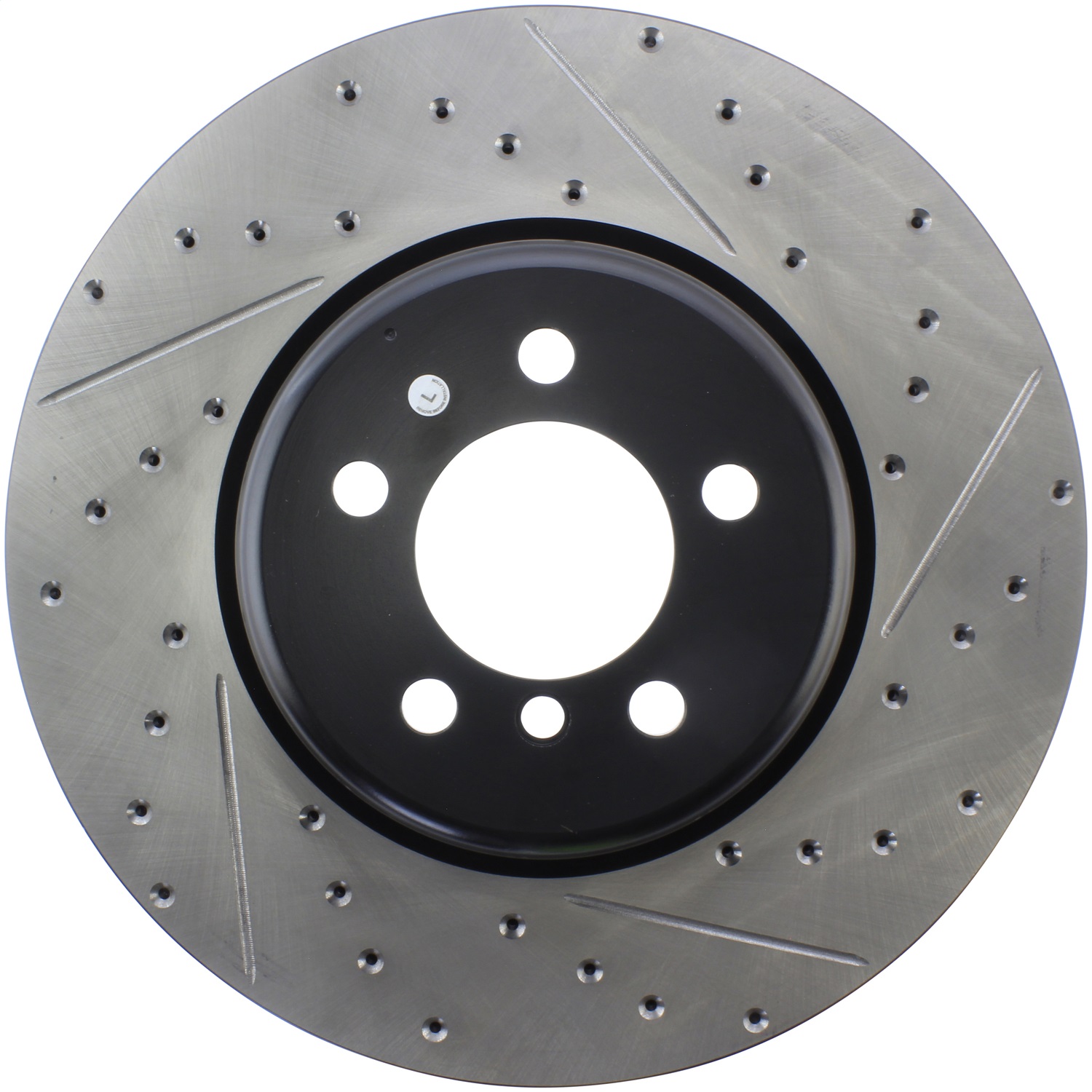 StopTech 127.34144L Sport Cross-Drilled And Slotted Disc Brake Rotor