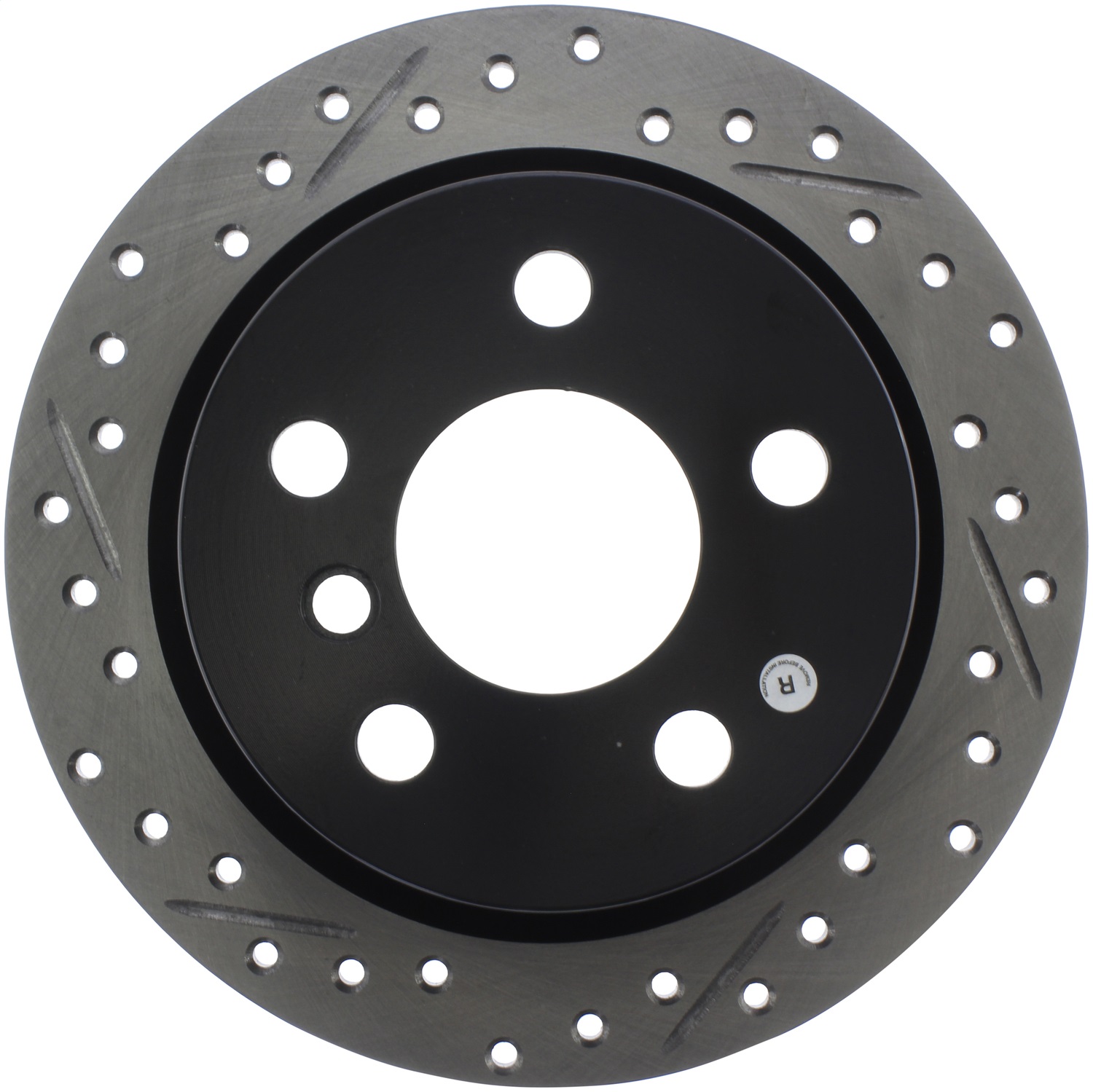 StopTech 127.34159R Sport Cross-Drilled And Slotted Disc Brake Rotor Fits Cooper