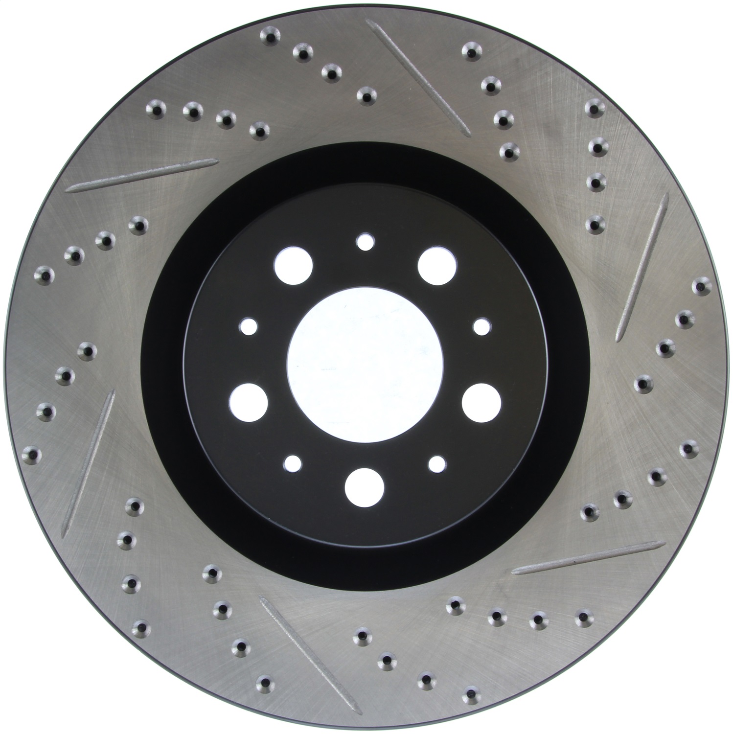 StopTech 127.39035L Sport Cross-Drilled And Slotted Disc Brake Rotor