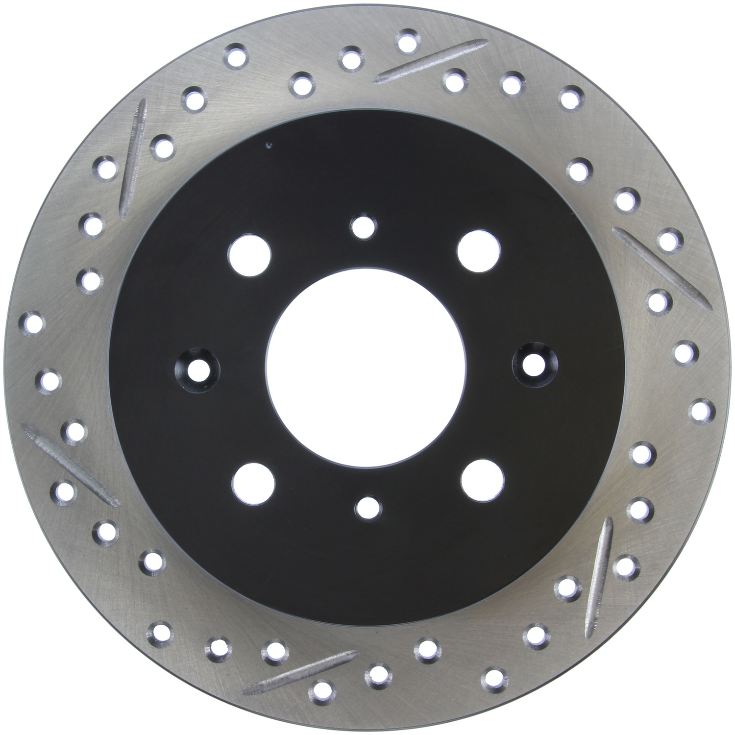 StopTech 127.40017R Sport Cross-Drilled And Slotted Disc Brake Rotor
