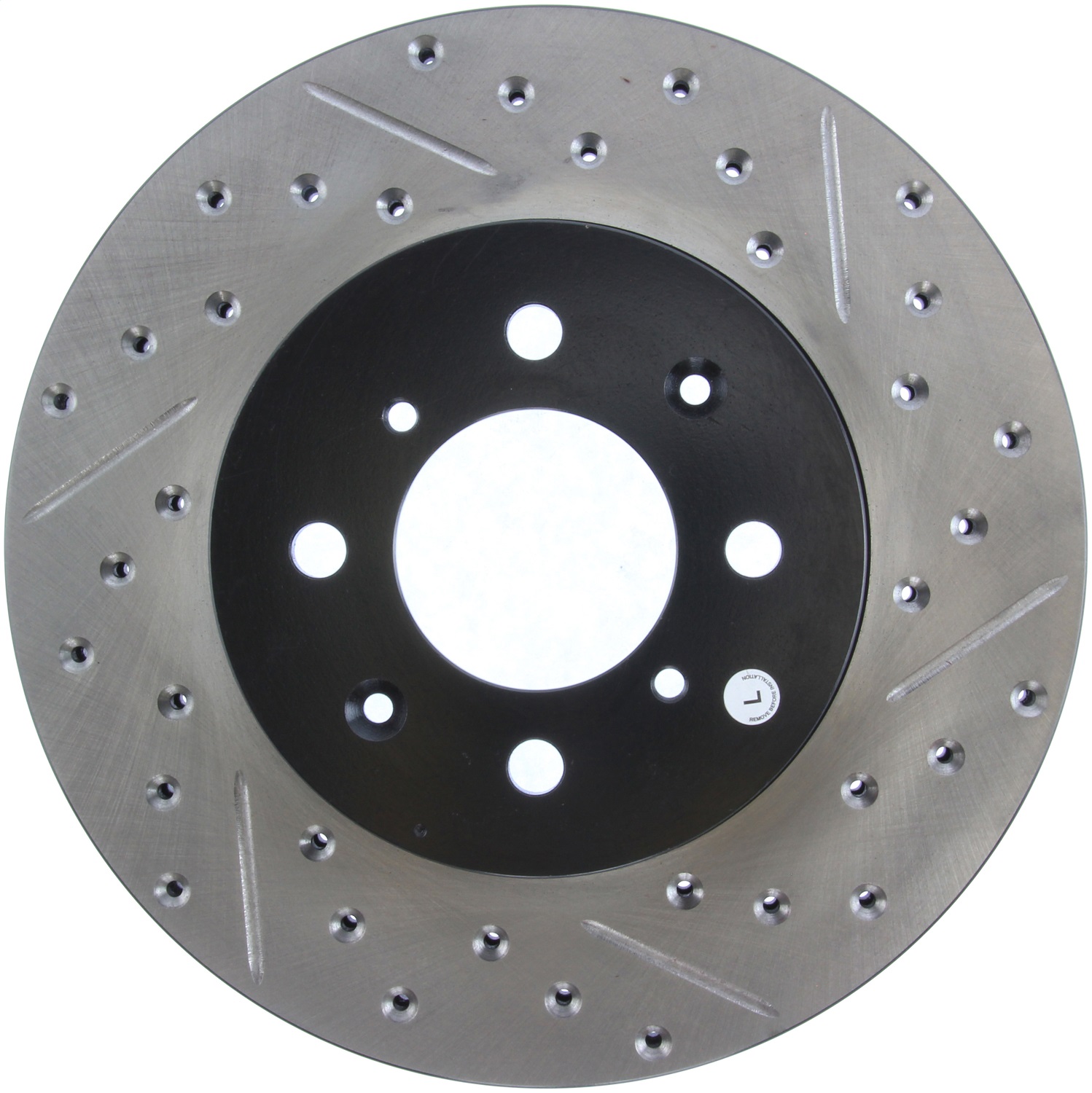 StopTech 127.40021L Sport Cross-Drilled And Slotted Disc Brake Rotor
