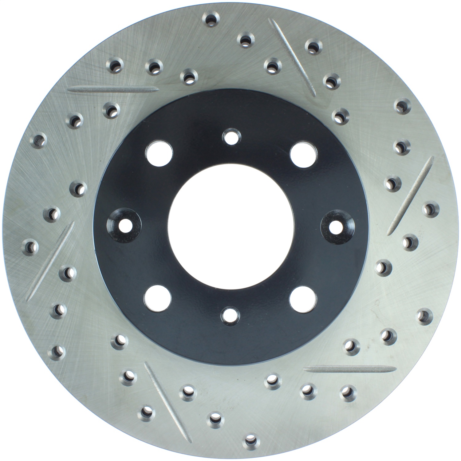StopTech 127.40023L Sport Cross-Drilled And Slotted Disc Brake Rotor