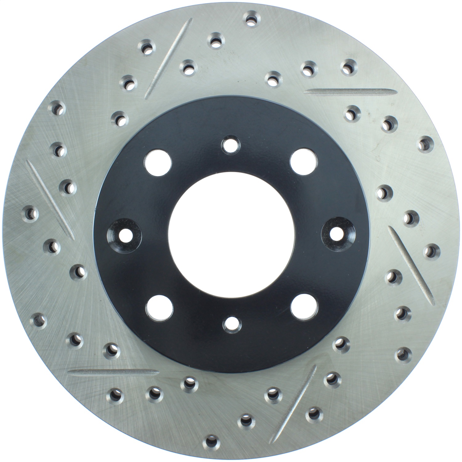 StopTech 127.40023R Sport Cross-Drilled And Slotted Disc Brake Rotor