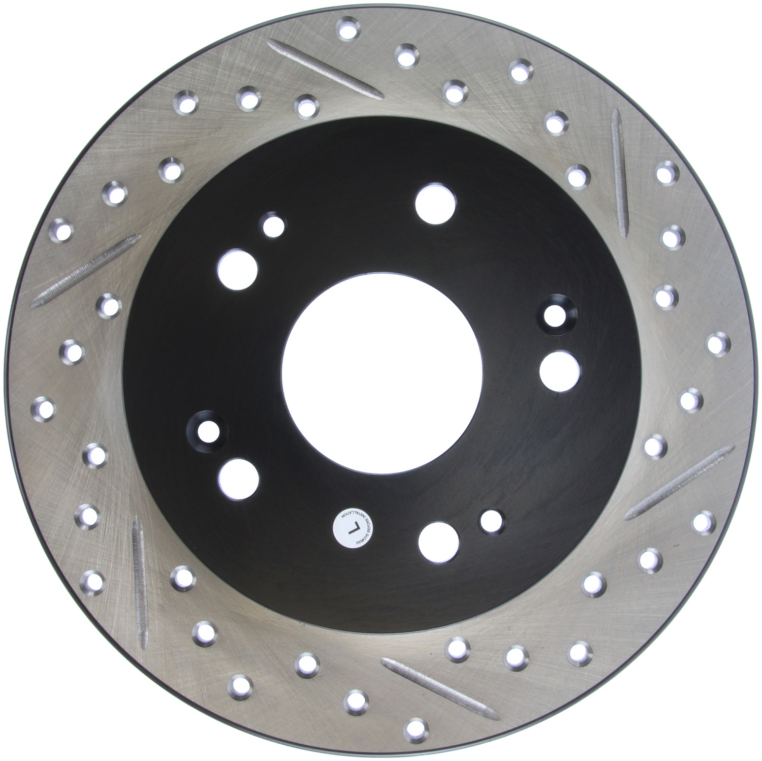 StopTech 127.40040L Sport Cross-Drilled And Slotted Disc Brake Rotor