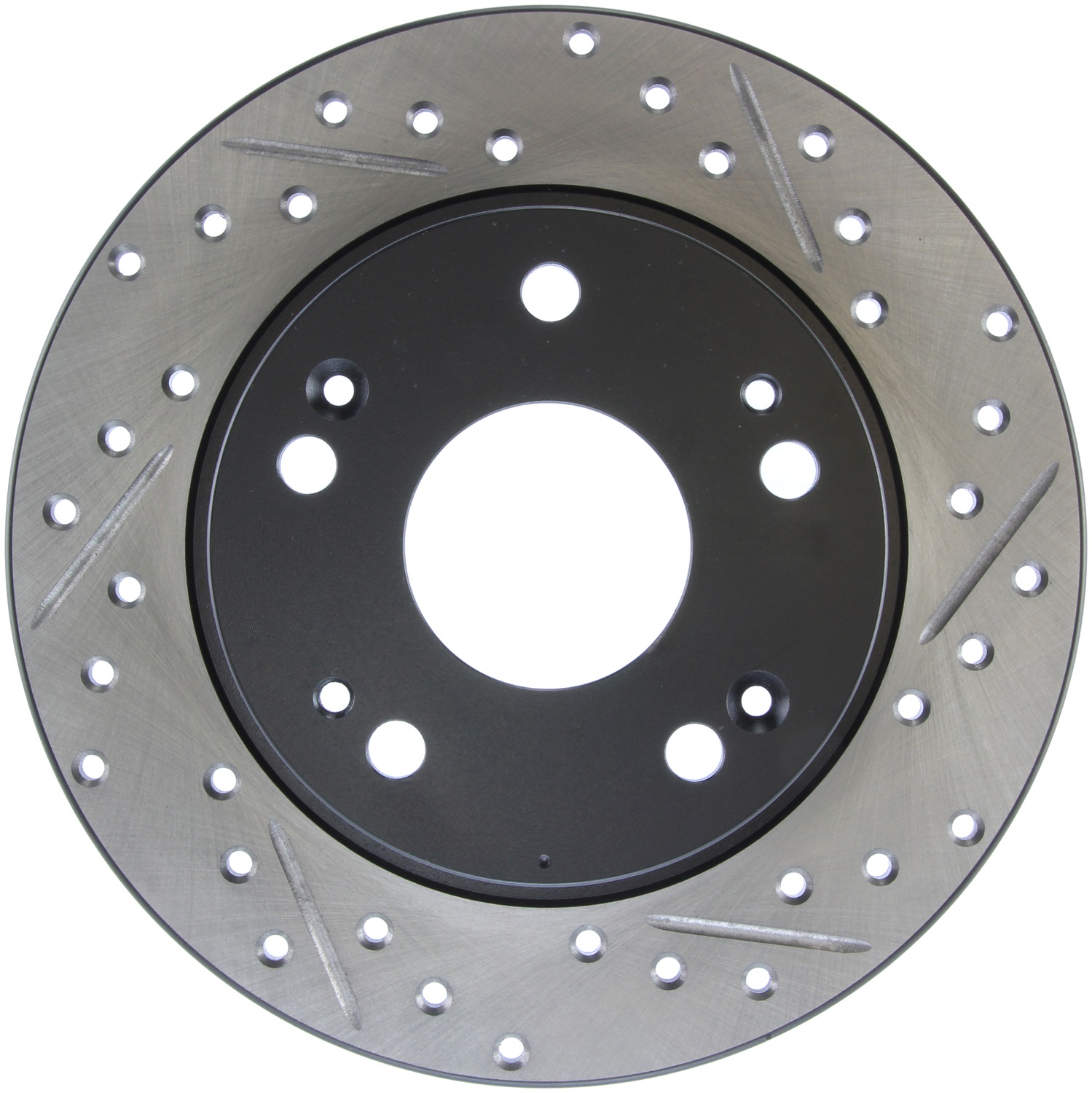 StopTech 127.40055L Sport Cross-Drilled And Slotted Disc Brake Rotor