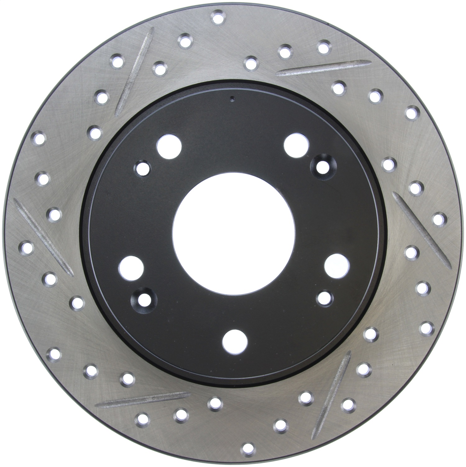 StopTech 127.40055R Sport Cross-Drilled And Slotted Disc Brake Rotor