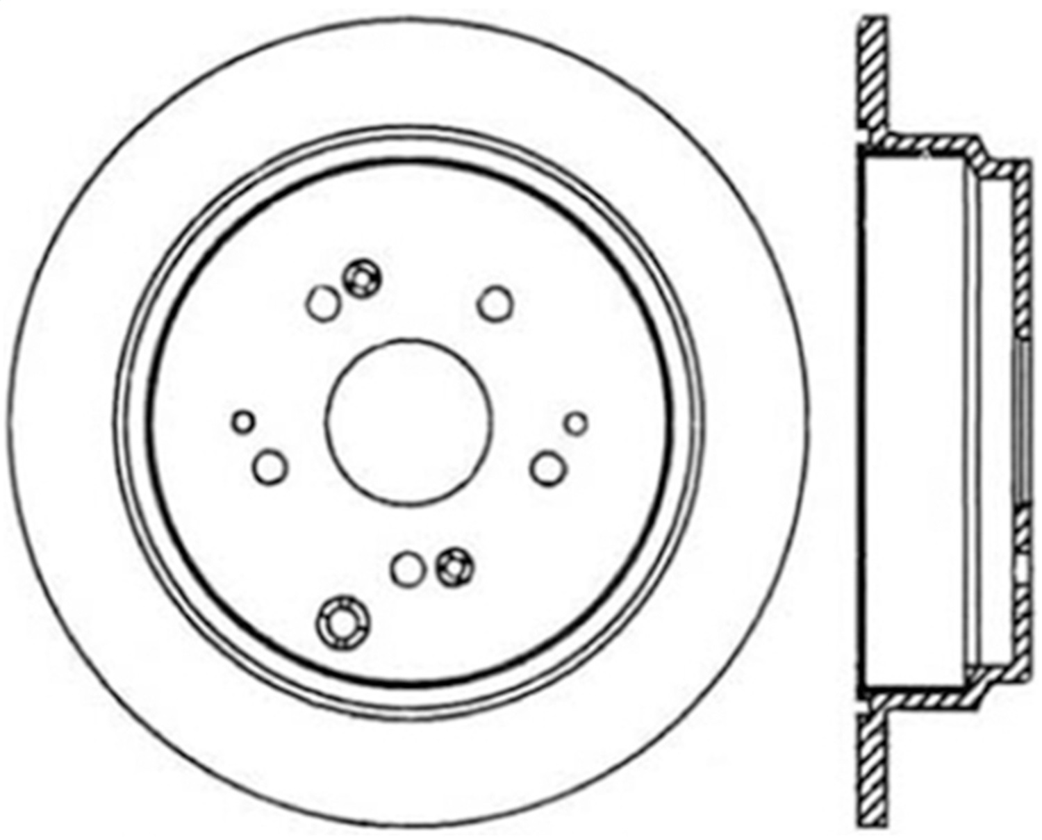 StopTech 127.40059L Sport Cross-Drilled And Slotted Disc Brake Rotor