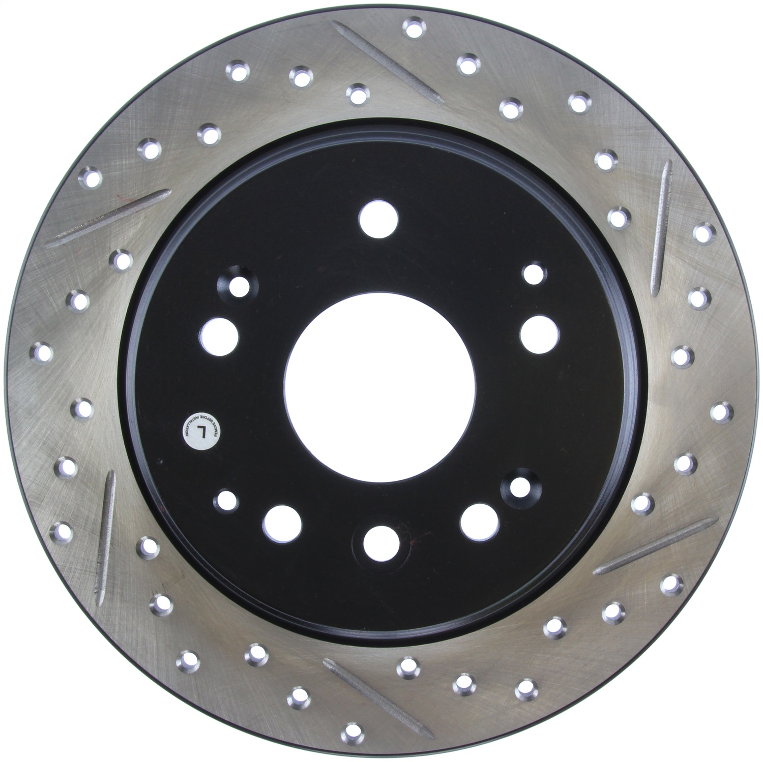 StopTech 127.40061L Sport Cross-Drilled And Slotted Disc Brake Rotor