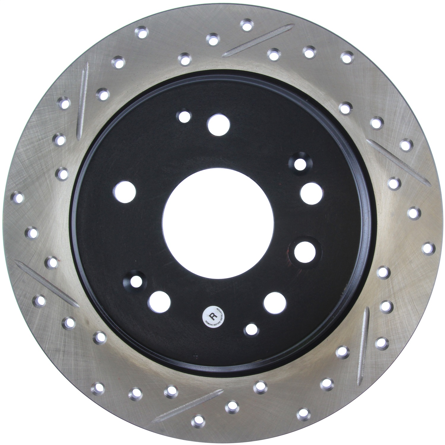 StopTech 127.40061R Sport Cross-Drilled And Slotted Disc Brake Rotor