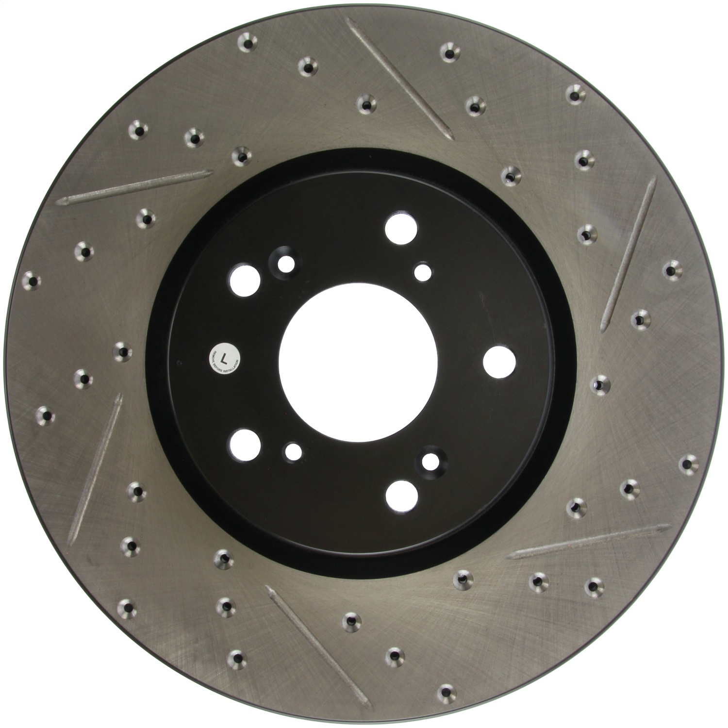 StopTech 127.40062L Sport Cross-Drilled And Slotted Disc Brake Rotor Fits TL