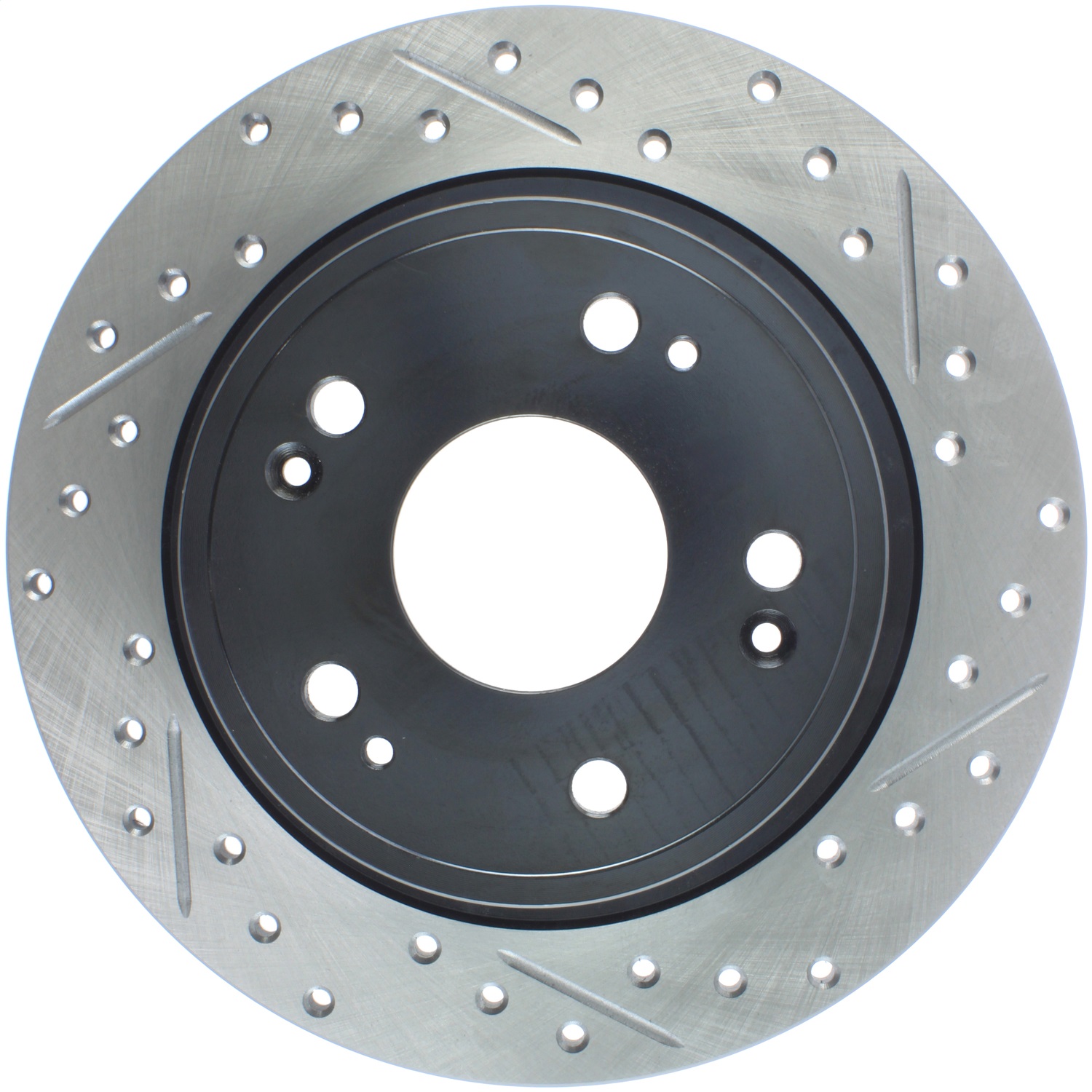 StopTech 127.40068L Sport Cross-Drilled And Slotted Disc Brake Rotor