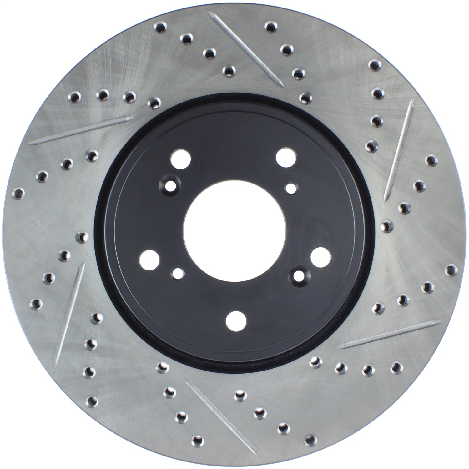 StopTech 127.40080L Sport Cross-Drilled And Slotted Disc Brake Rotor