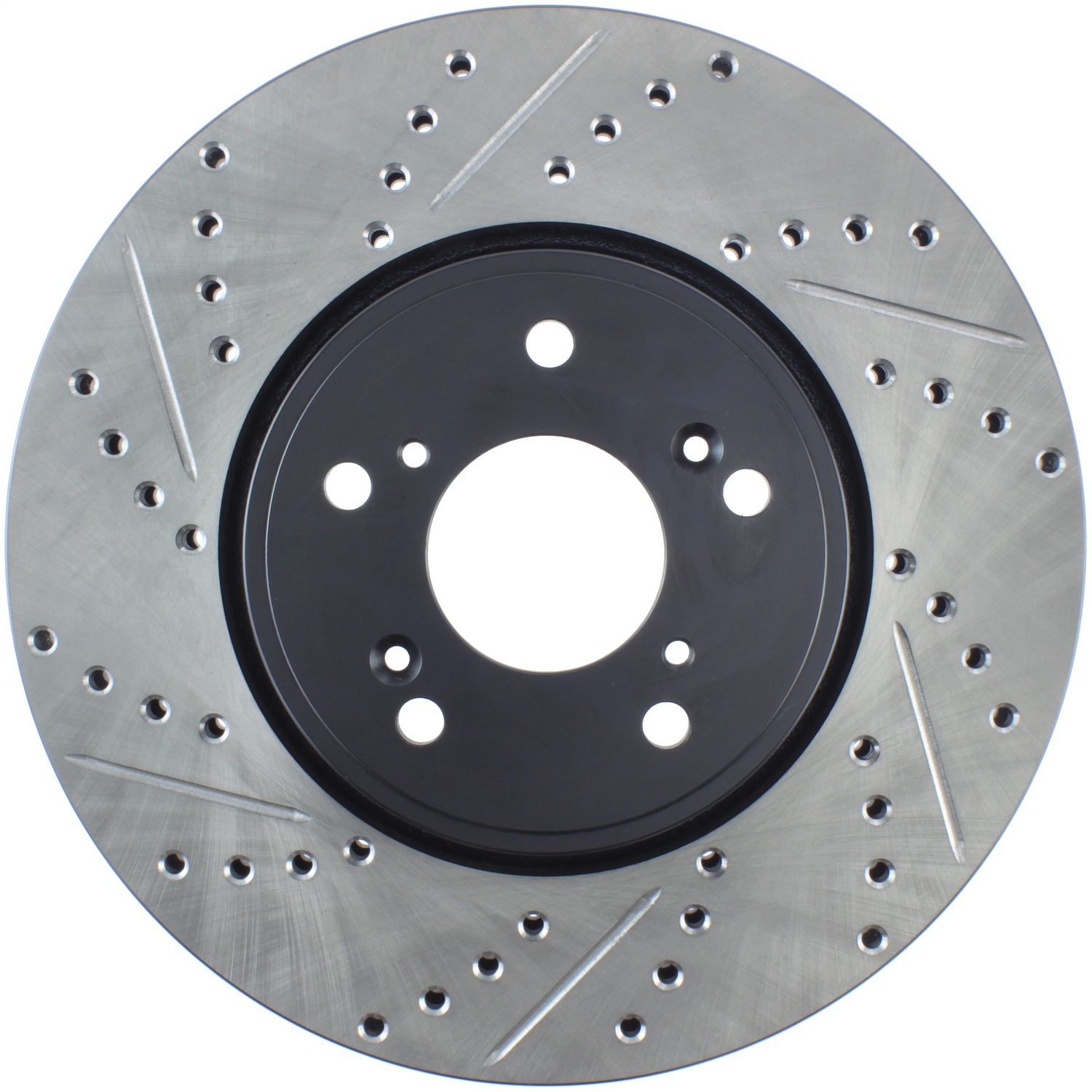 StopTech 127.40080R Sport Cross-Drilled And Slotted Disc Brake Rotor