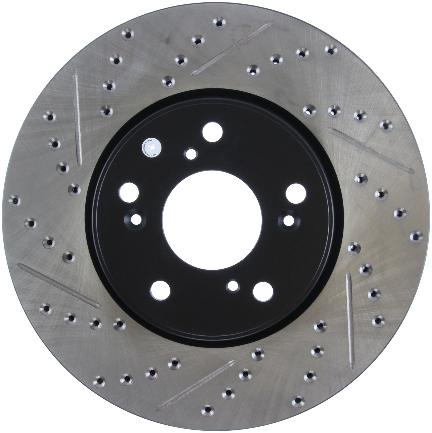 StopTech 127.40086R Sport Cross-Drilled And Slotted Disc Brake Rotor Fits Accord