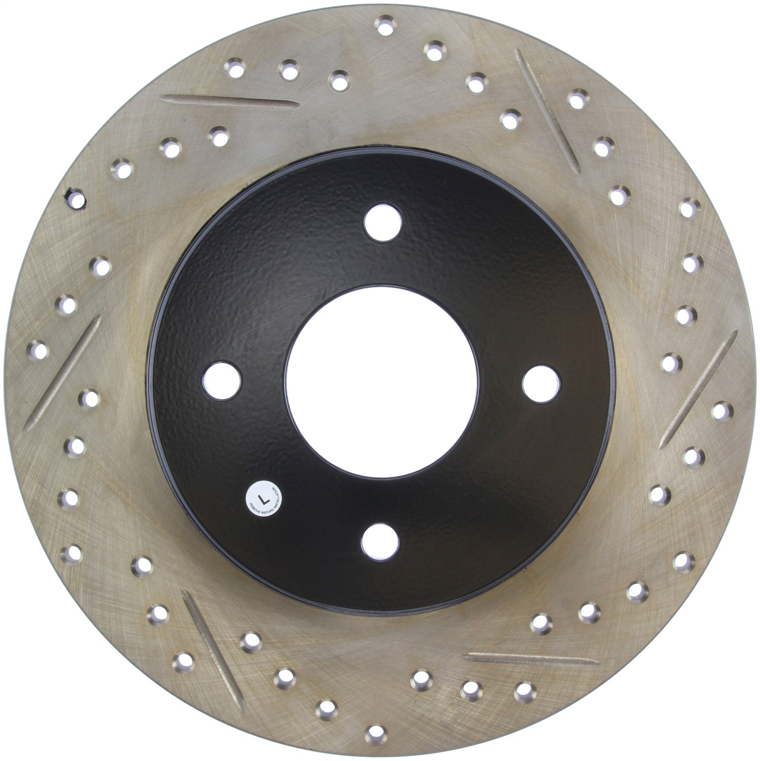StopTech 127.42021L Sport Cross-Drilled And Slotted Disc Brake Rotor Fits 300ZX