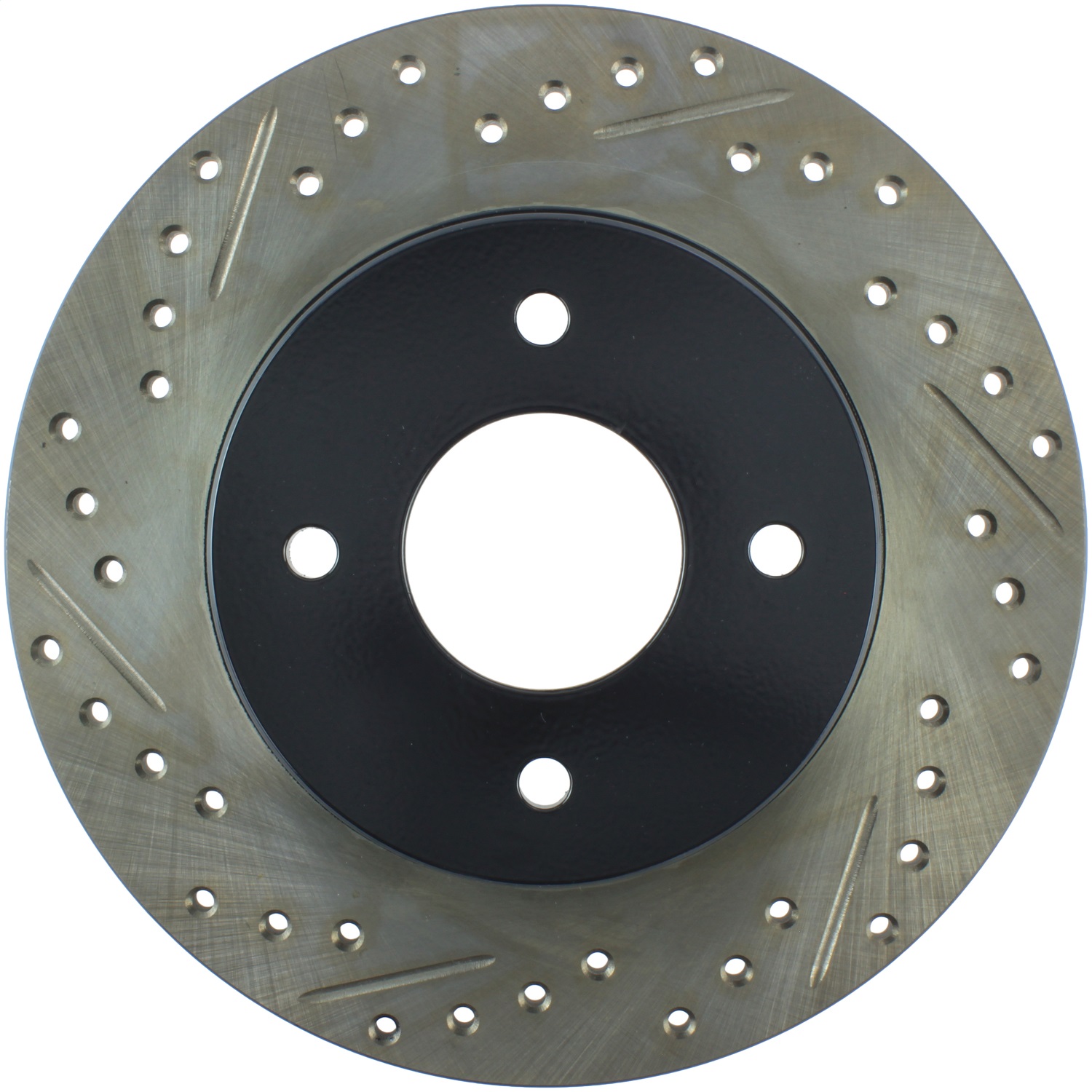 StopTech 127.42021R Sport Cross-Drilled And Slotted Disc Brake Rotor Fits 300ZX