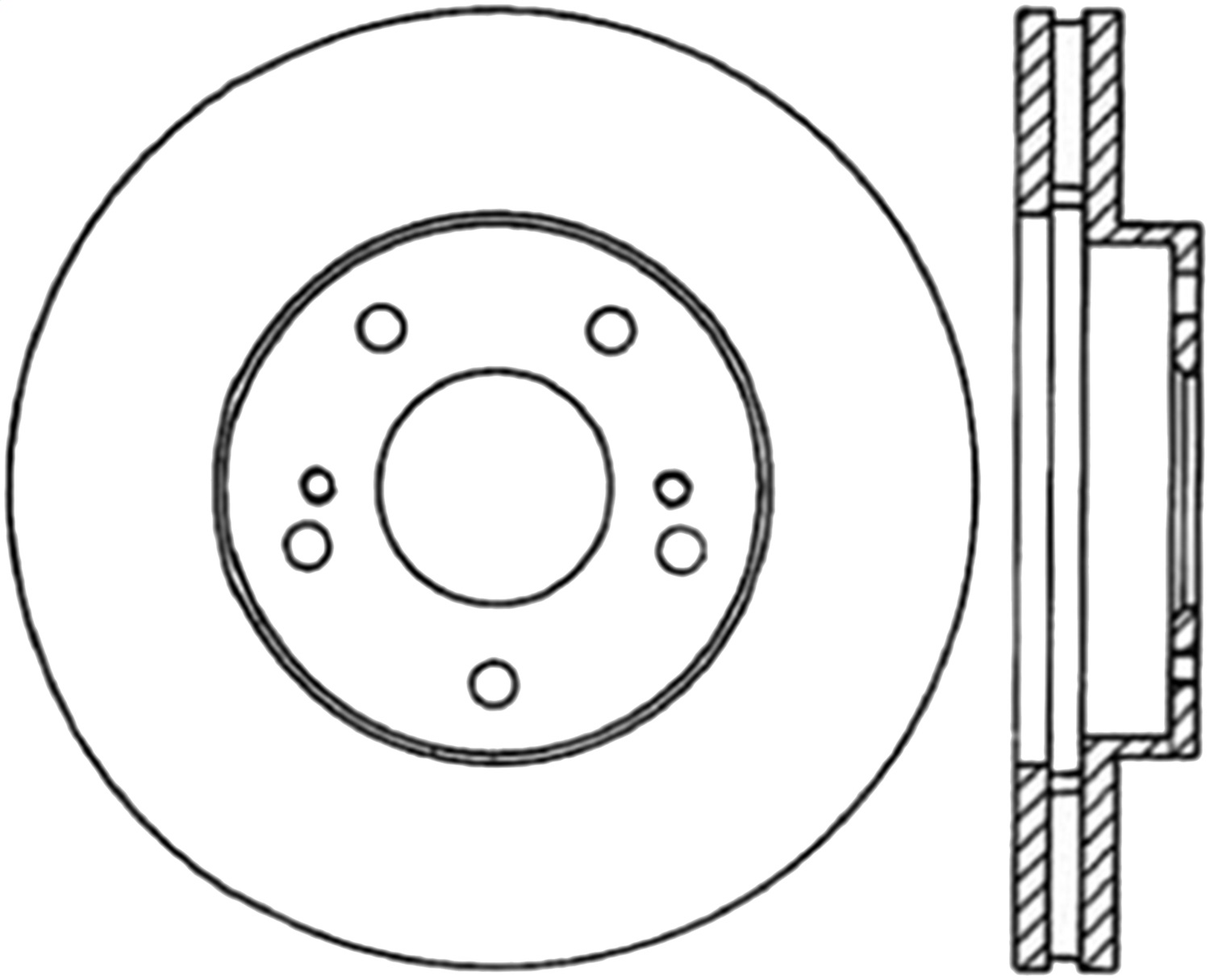 StopTech 127.42050L Sport Cross-Drilled And Slotted Disc Brake Rotor Fits 300ZX